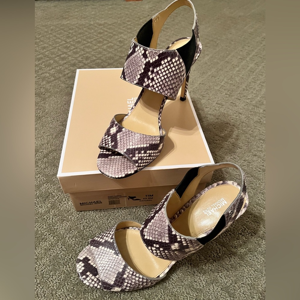 Michael Kors Stiletto Snakeskin Print High Heels Size 11